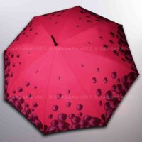 OMBRELLO LUNGO AUTOMATICO XL ANTIVENTO ULTRA+ . BUBBLES - FUCHSIA
