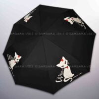 OMBRELLO AUTOMATICO ANTIVENTO ULTRA+ . WHITE CAT - BLACK