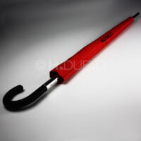 OMBRELLO HIGH-TECH XL LUNGO AUTOMATICO SPECIALE FUSTO A COMPASSO ANTIVENTO TECNOLOGIA AVANZATA . BAT - RED